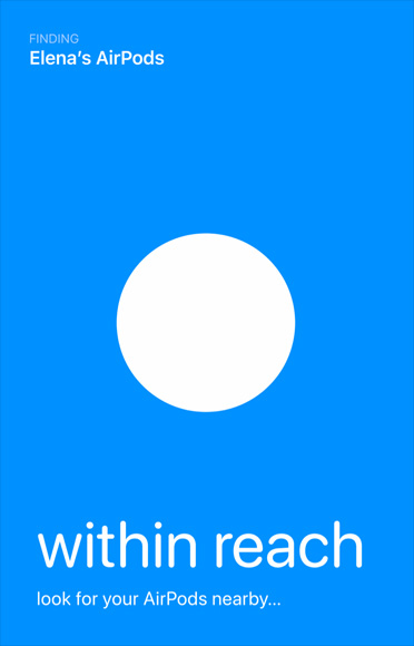 Etsintägrafiikka, jota Etsi-appi käyttää laitteen sijainnin paikantamiseen.