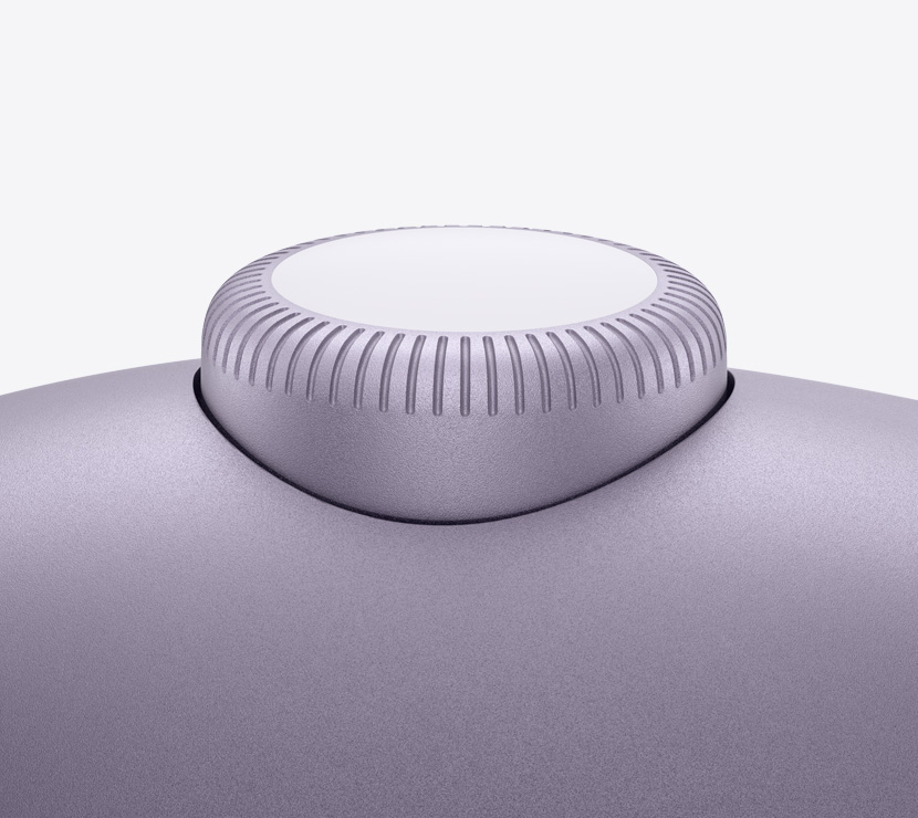AirPods Max 2 kõrvaklapid, lillas toonis, Digital Crowni detail
