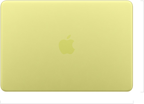 Parte exterior de un MacBook Neo de 13 pulgadas cerrado, con el logo de Apple en el centro