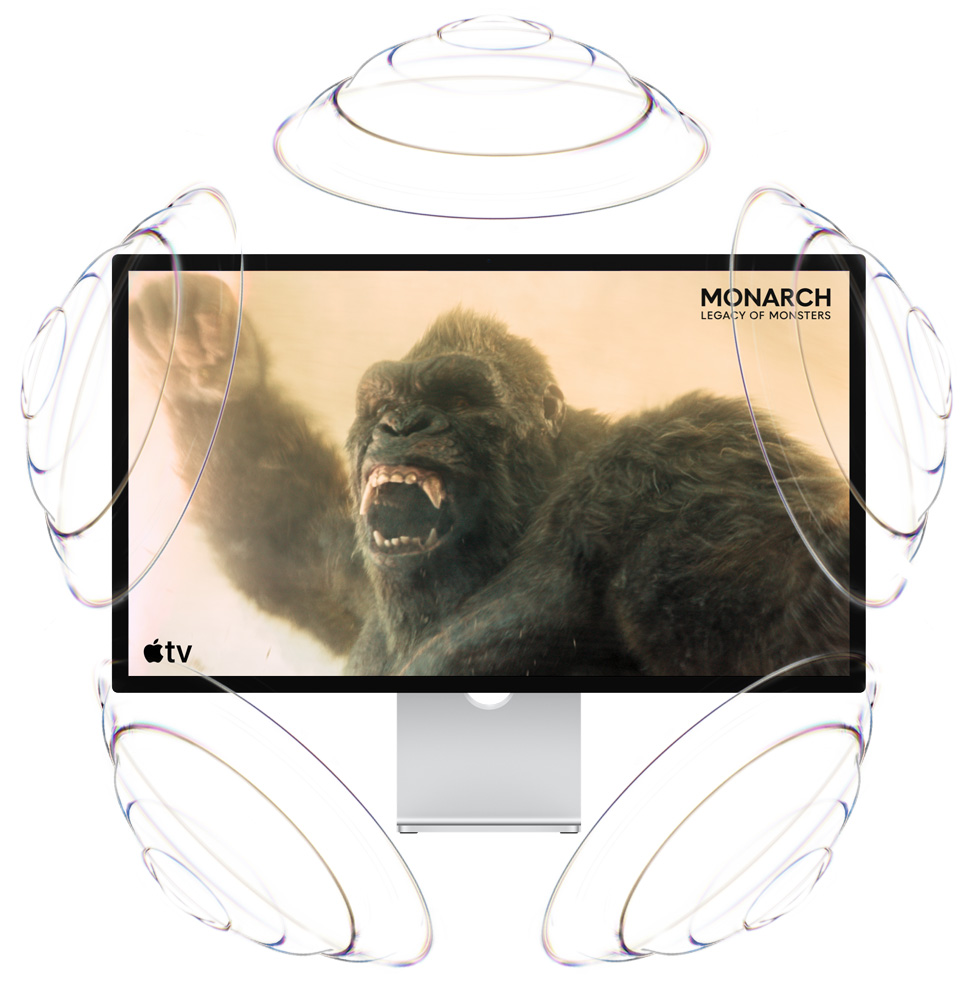 โฆษณาของ Apple TV, ชื่อเรื่อง: Monarch: Legacy of Monsters, คิงคองชูกำปั้นขึ้นมาและร้องคำราม